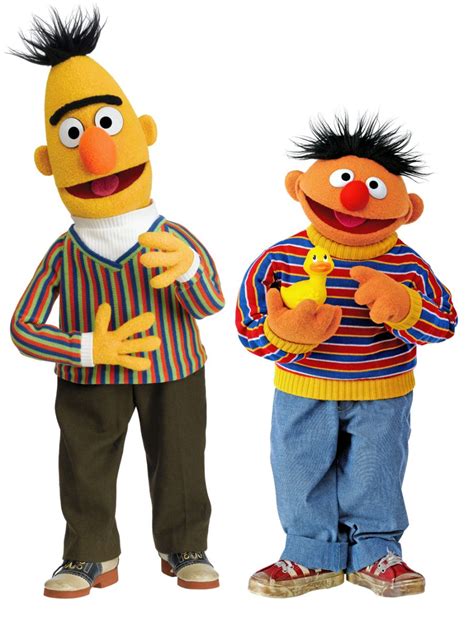 Bert and ernie - Last modified on Wed 19 Sep 2018 09.54 EDT. The Sesame Street characters Bert and Ernie are not gay and in a relationship, the children’s show was moved to say on Tuesday after a former writer ...